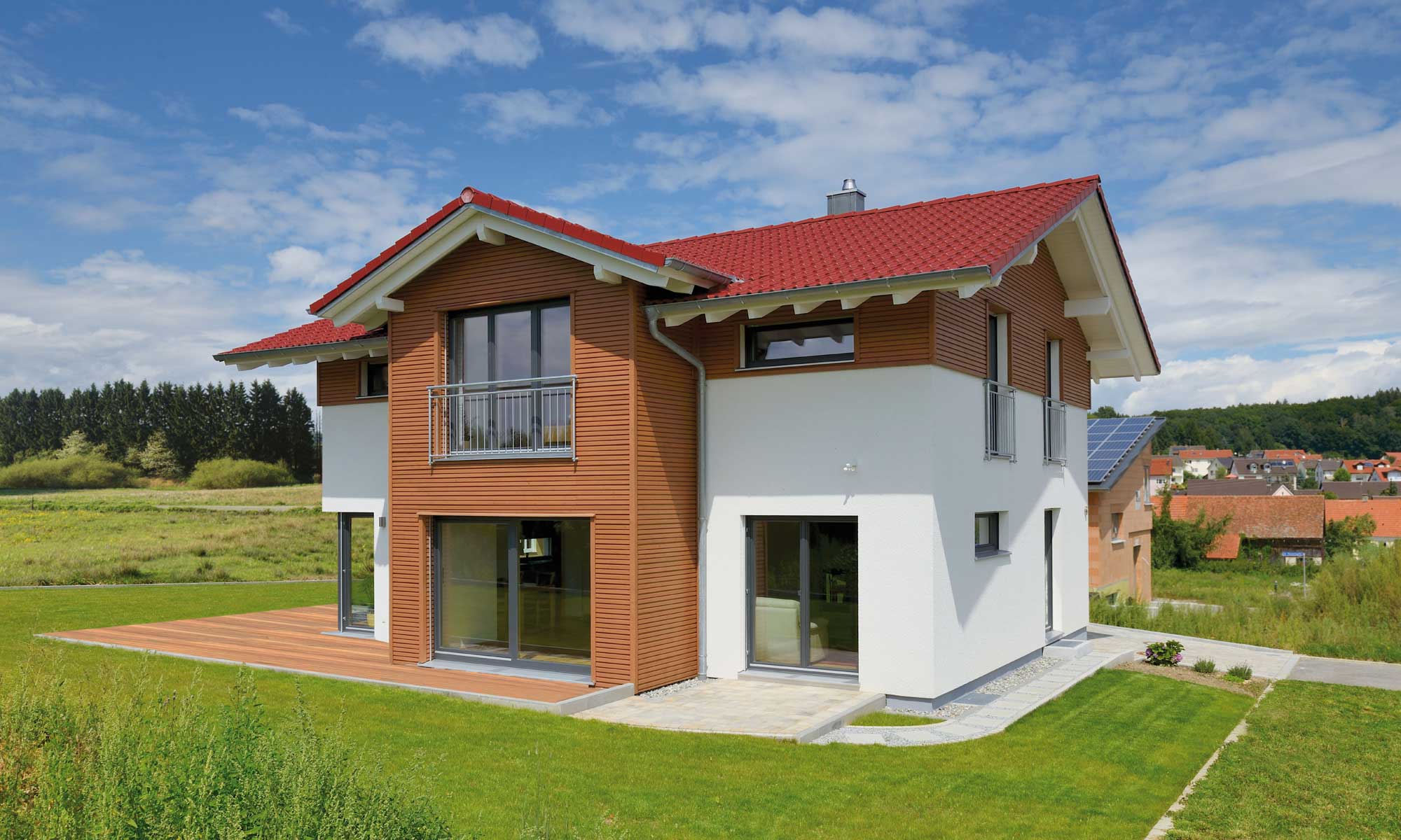 Garten Haus Dübgen von Fertighaus WEISS