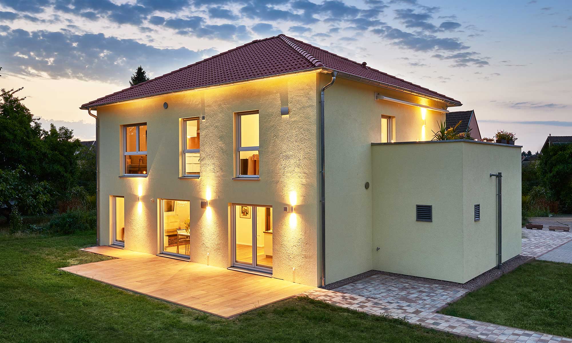 Außenansicht Haus Sussmann von Fertighaus WEISS