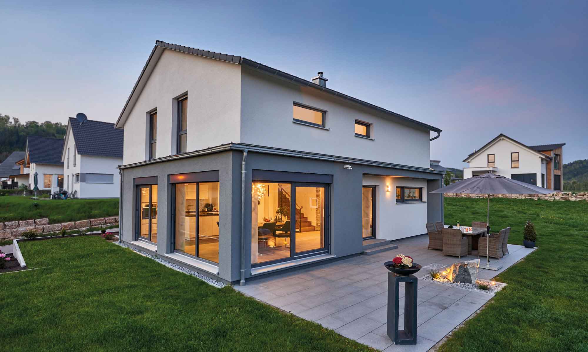 Gartenansicht vom Kundenhaus Elsa