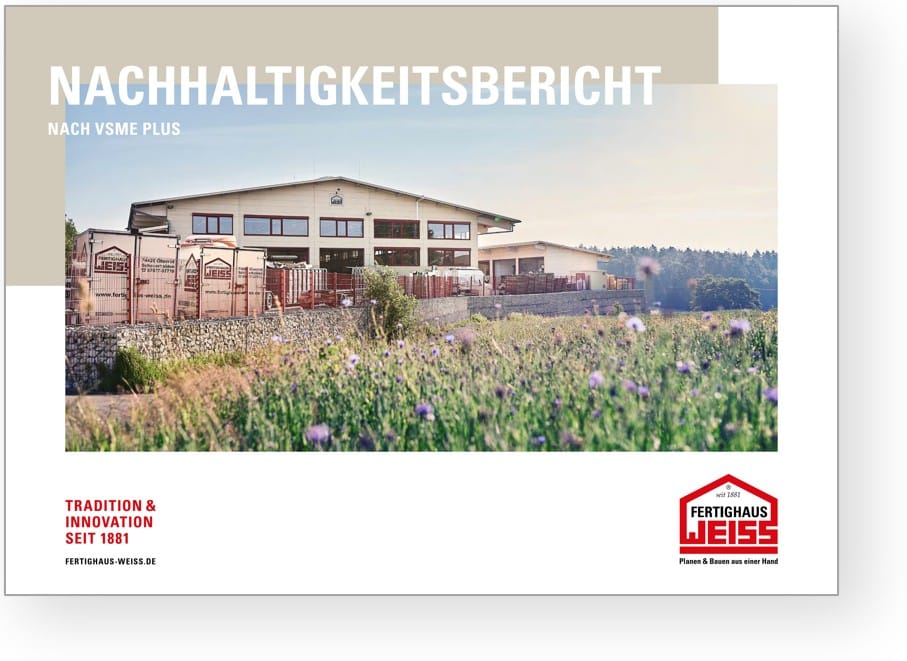Nachhaltigkeitsbericht von Fertighaus WEISS